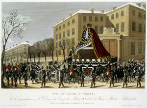 Begravelsesvogn for oversættelsen af Louis XVI og Marie Antoinette til Saint Denis den 21. januar