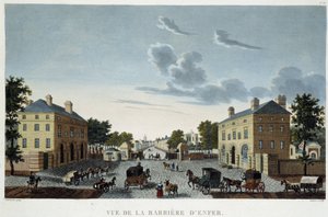 The Barrier of Hell, omkring 1820 - i "" Views of Paris" af Courvoisier