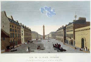 Place Vendôme, udsigt over Rue de la Paix - Paris ved Courvoisier af Henri Courvoisier Voisin
