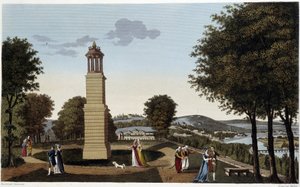 Udsigt over St Cloud og dens omgivelser - i "" Vues de Paris"" af Courvoisier af Henri Courvoisier-Voisin