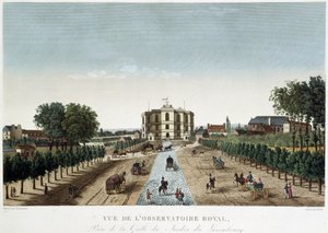 Udsigt over det kongelige observatorium - i "" Vues de Paris"" af Courvoisier af Henri Courvoisier-Voisin