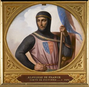 Prins Alphonse af Poitiers 1220-1271, greve af Toulouse, 1837.