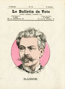 Afstemning 2. serie, satirisk i farver: skæg - Illustration af Henry Demare (1846-1888) af Henri Demare
