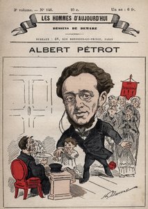 Tegneserie af Albert Petrot 1837-1897 fra 