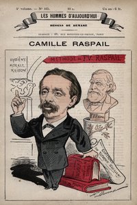 Tegneserie af Camille Raspail 1827-1893 engelsk politiker fra 