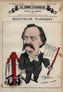Tegneserie af Jean Prosper Turigny 1822-1905 fra 