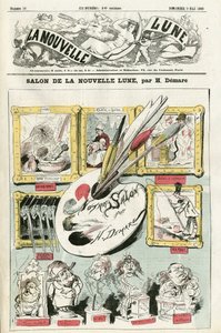 Illustration af Henri Demare (1846-1888) til forsiden af La Nouvelle Lune af Henri Demare