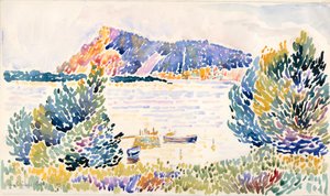 Kasket sort, 1909. af Henri Edmond Cross