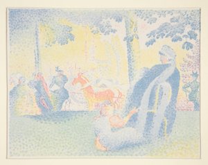 Champs Elysees af Henri Edmond Cross