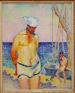 Le Lesteur, 1908 af Henri Edmond Cross