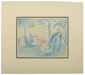 Les Champs Elysees, fra Pan, 1898 af Henri Edmond Cross