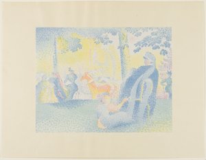 Champs Élysées af Henri Edmond Cross