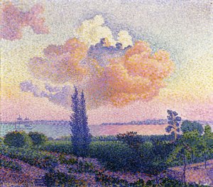 Lyserøde skyer, ca. 1896 af Henri Edmond Cross
