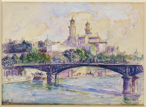 Seinen foran Trocadero af Henri Edmond Cross