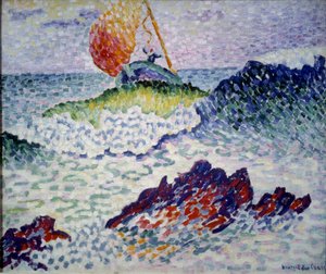 Forliset. Maleri af Henri Delacroix Dit Cross (Henri Edmond Cross) (1856-1910) af Henri Edmond Cross