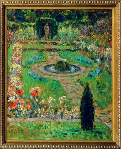 Hampton Court (maleri på lærred) af Henri Eugene Augustin Le Sidaner