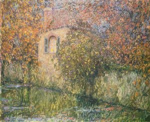 Huset ved floden af Henri Eugene Augustin Le Sidaner