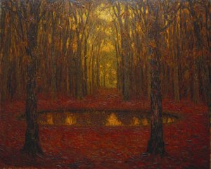 Dammen i Versailles i efteråret af Henri Eugene Augustin Le Sidaner