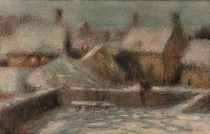 Snow Scene Evening, c1901dani