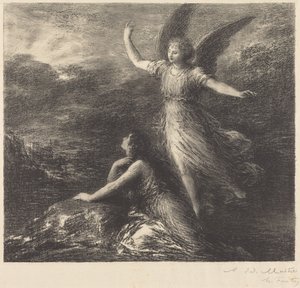Debut fra "Paradis og peri" (2. planche) af Henri Fantin-Latour