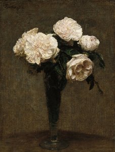 Roser i en vase af Henri Fantin-Latour