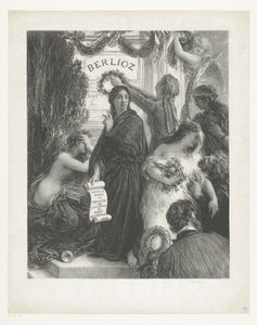 Plakat musik Hector Berlioz jubilæum. H.J. Står mellem 1. og 2. stat, ikke med Hédiard af Ignace Henri Jean Fantin Latour