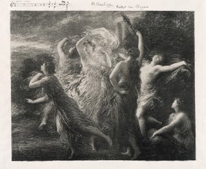 Trojanernes dans af Ignace Henri Jean Fantin-Latour
