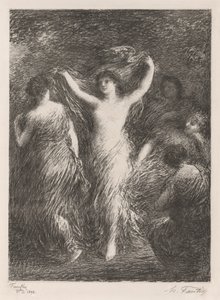 danser af Ignace Henri Jean Fantin-Latour