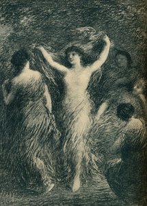 Dansere, c1900 af Ignace Henri Jean Fantin Latour