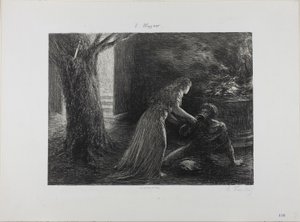 Debut af Valkyrien af Ignace Henri Jean Fantin-Latour