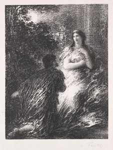 Duo af trojanske heste af Ignace Henri Jean Fantin Latour