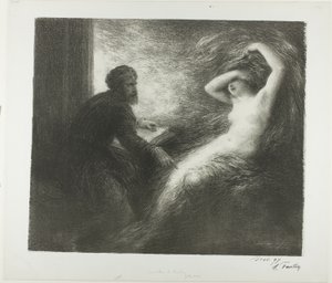 Fremkaldelse af Kundry af Ignace Henri Jean Fantin-Latour