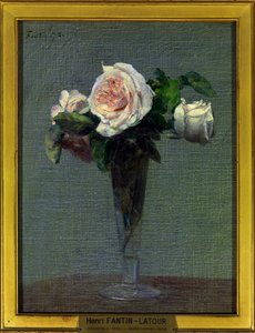 Blomstermaleri af Henri Fantin Latour (1836-1904) 1872 Dim 0,24 x 0,31 m Paris musee du Louvre Obligatorisk omtale: Donation Helene et Victor Lyon af Ignace Henri Jean Fantin Latour