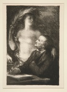 La Muse (Musen) af Ignace Henri Jean Fantin Latour