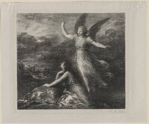 Paradis og Peri af Ignace Henri Jean Fantin Latour