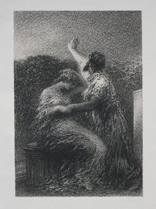 Magikeren Baltajar og Fatime af Ignace Henri Jean Fantin-Latour