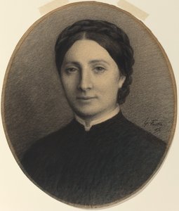 Madame Ditte, 1867. af Ignace Henri Jean Fantin Latour