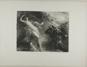 Manfred og Astartea, tredje tallerken af Ignace Henri Jean Fantin Latour