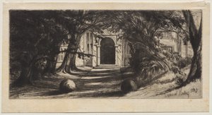 Mytton Hall af Ignace Henri Jean Fantin Latour