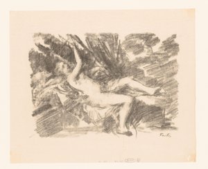 Nøgen kvinde vågner Le Reveil af Ignace Henri Jean Fantin Latour