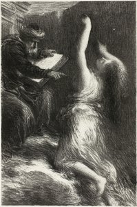 Parsifal, akt II: Fremkaldelse af Kundry af Ignace Henri Jean Fantin Latour