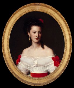 Portræt af Marguerite de Biron. Maleri af Henri Fantin Latour (Fantin-Latour af Ignace Henri Jean Fantin Latour