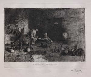 Sko på et muldyr i Marokko af Ignace Henri Jean Fantin-Latour