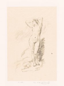 Studie af en stående nøgen kvinde af Ignace Henri Jean Fantin Latour