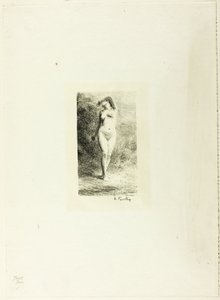 Studie af stående kvinde, set forfra af Ignace Henri Jean Fantin Latour