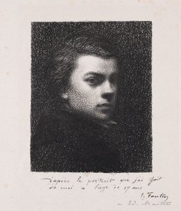 Kunstneren på 17 år af Ignace Henri Jean Fantin-Latour