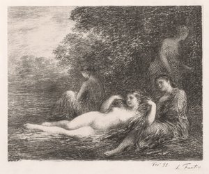 Badegæsterne af Ignace Henri Jean Fantin-Latour
