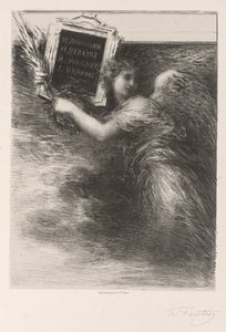 Musikkens geni af Ignace Henri Jean Fantin-Latour