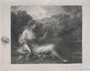 Jægerinden af Ignace Henri Jean Fantin-Latour