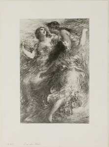 The Rhinegold: Scene I, The Rhinegolds af Ignace Henri Jean Fantin Latour